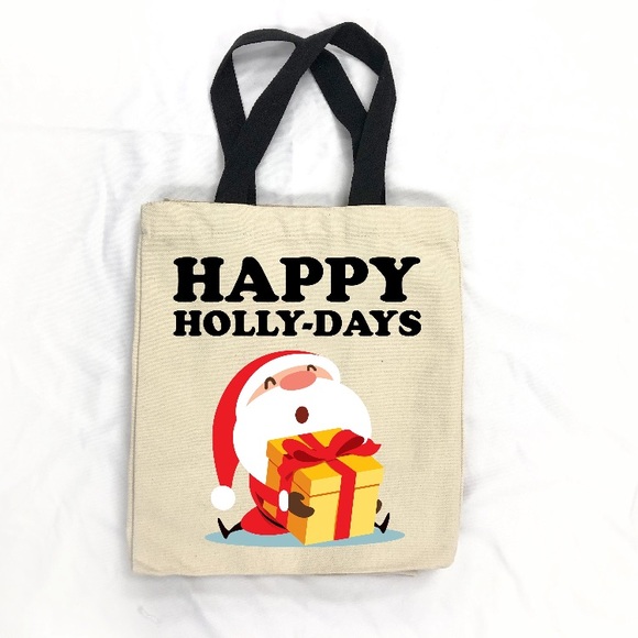 Personalized Santa Tote Bags - Picture 3 of 10